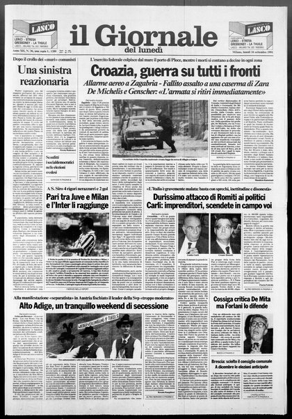 Il giornale del lunedi